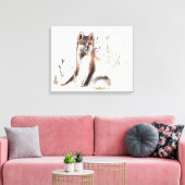 Winter Wolf Canvas Afdruk (Insitu (Woonkamer))