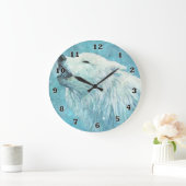 Winter Wolf Clock Grote Klok (Huis)