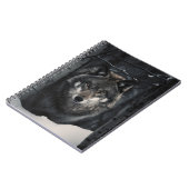 Winter Wolf Gaze Notitieboek (Linkerzijde)