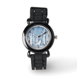 Winter Wolf Horloge