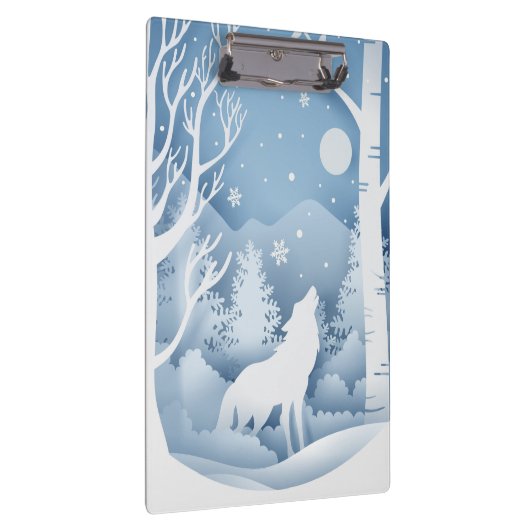 Winter Wolf Klembord (Rechts)
