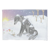 Winter Wolf Kussensloop (Voorkant)