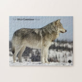 Winter - Wolf Legpuzzel (Horizontaal)