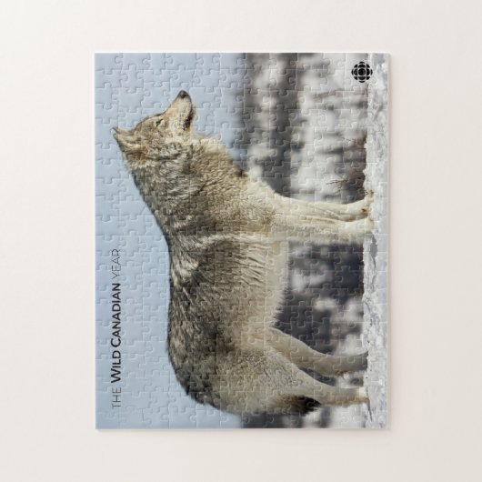 Winter - Wolf Legpuzzel (Verticaal)