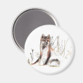 Winter Wolf Magneet (Voorkant / Achterkant)