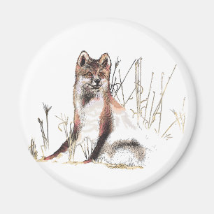 Winter Wolf Magneet