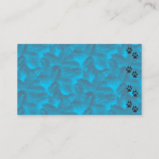 Winter Wolf met Spruce Business of Profile Card Visitekaartje (Achterkant)