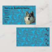Winter Wolf met Spruce Business of Profile Card Visitekaartje (Voorkant / Achterkant)