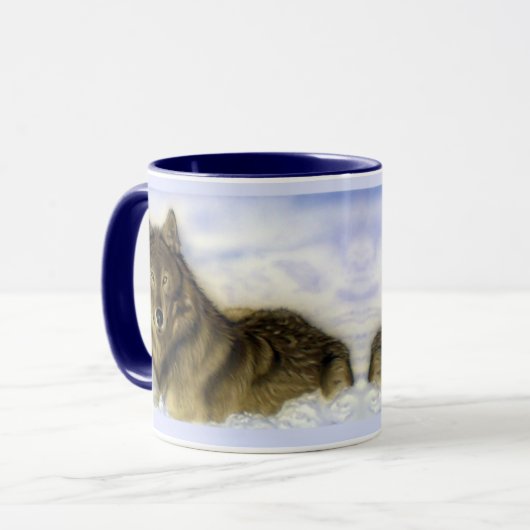 Winter Wolf Mok (Voorkant links)