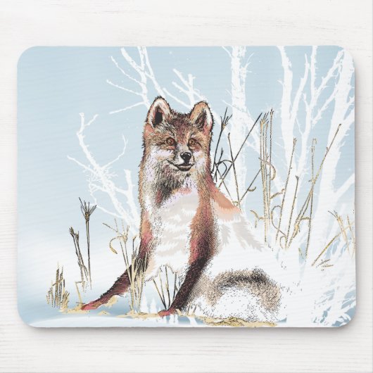 Winter Wolf Muismat (Voorkant)
