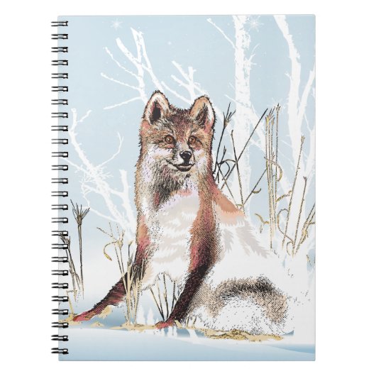 Winter Wolf Notitieboek (Voorkant)