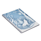 Winter Wolf Notitieboek (Rechterzijde)