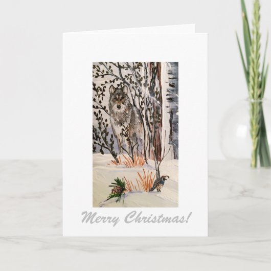 Winter Wolf Notitiekaart (Voorkant)