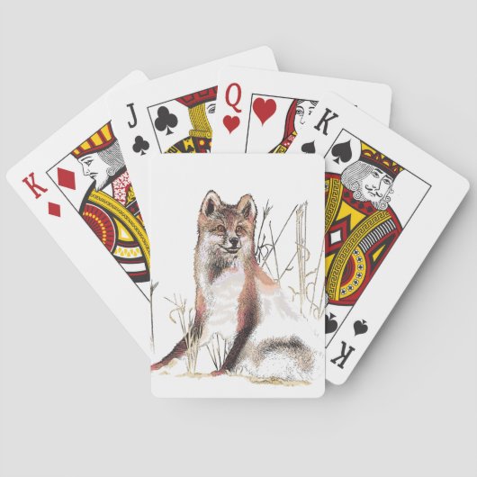 Winter Wolf Pokerkaarten (Achterkant)