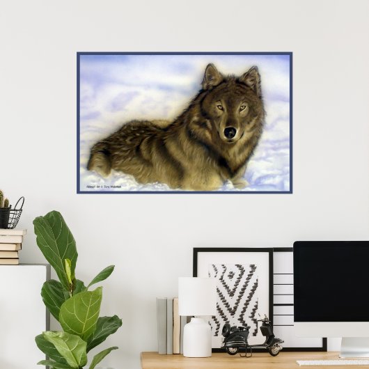 WInter Wolf Poster (Thuiskantoor)