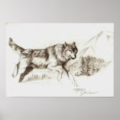 Winter Wolf Poster (Voorkant)