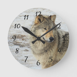 Winter Wolf Ronde Klok