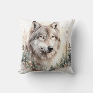 Winter Wolf Sierkussen