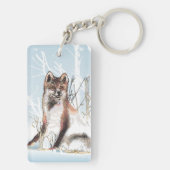 Winter Wolf Sleutelhanger (achterkant)