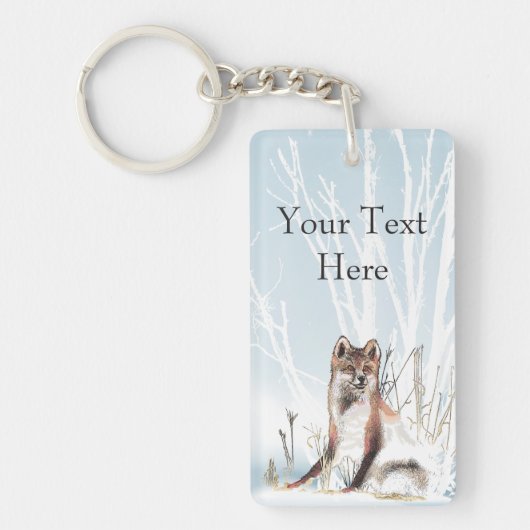 Winter Wolf Sleutelhanger (Voorkant)