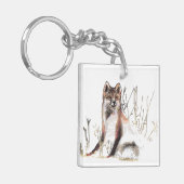 Winter Wolf Sleutelhanger (Voorkant Links)