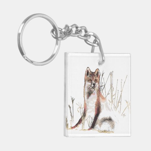 Winter Wolf Sleutelhanger (Voorkant Links)