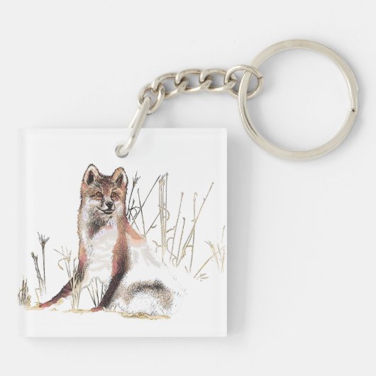 Winter Wolf Sleutelhanger (Achterkant)