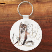 Winter Wolf Sleutelhanger (Voorkant)