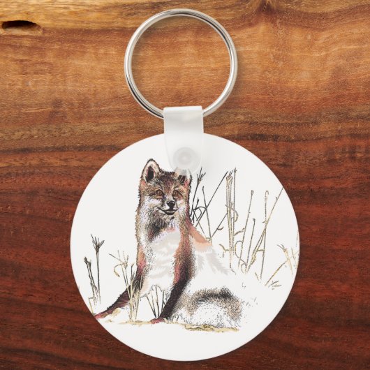 Winter Wolf Sleutelhanger (Voorkant)