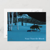 Winter Wolf - Tapetum Lucidum Briefkaart (Voorkant / Achterkant)