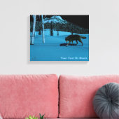 Winter Wolf - Tapetum Lucidum Canvas Afdruk (Insitu (Woonkamer))