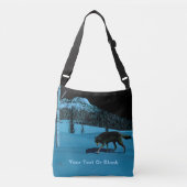 Winter Wolf - Tapetum Lucidum Crossbody Tas (Voorkant)