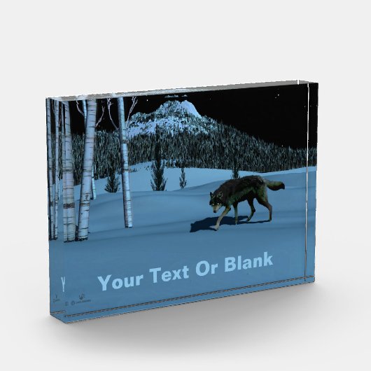 Winter Wolf - Tapetum Lucidum Fotoblokken (Links)