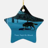 Winter Wolf - Tapetum Lucidum Keramisch Ornament (Voorkant)