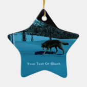Winter Wolf - Tapetum Lucidum Keramisch Ornament (Achterkant)