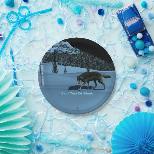 Winter Wolf - Tapetum Lucidum Papieren Bordje (Feest)