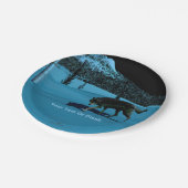 Winter Wolf - Tapetum Lucidum Papieren Bordje (Gekanteld)