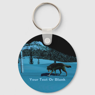 Winter Wolf - Tapetum Lucidum Sleutelhanger