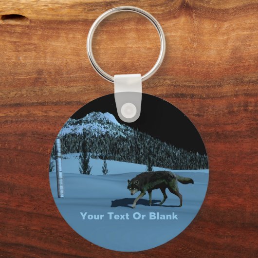 Winter Wolf - Tapetum Lucidum Sleutelhanger (Voorkant)