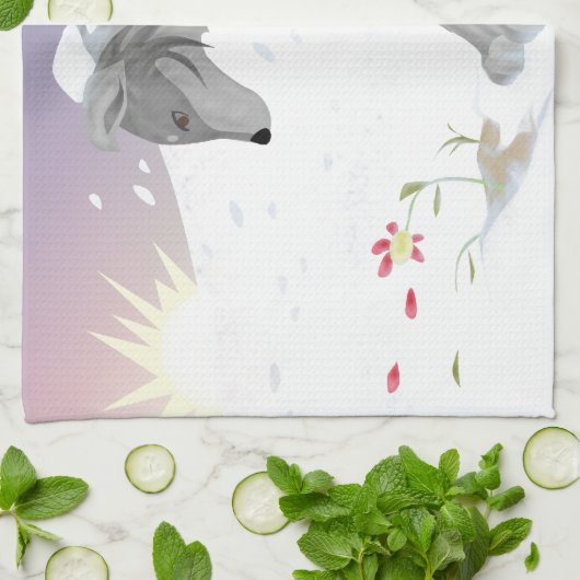 Winter Wolf Theedoek (Gevouwen)