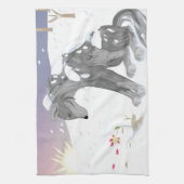 Winter Wolf Theedoek (Verticaal)