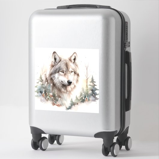 Winter Wolf Vinyl Sticker (Koffer)