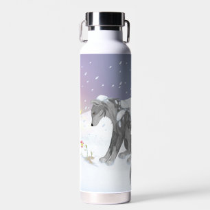 Winter Wolf Waterfles