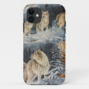 Winter Wolven iPhone 11 Hoesje