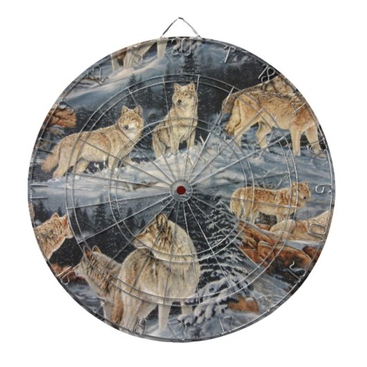 Winter Wolven Dartbord (Voorkant)