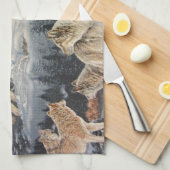 Winter Wolven Theedoek (Quarter Fold)