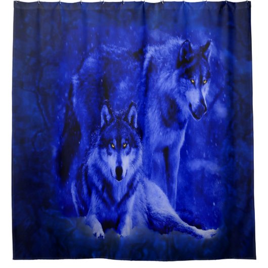 Winter Wolves Shower Curtains Douchegordijn (Voorkant)