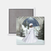 Winter Woman D3 Design - Fantasy Magnet (Voorkant / Achterkant)