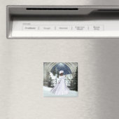 Winter Woman D3 Design - Fantasy Magnet (Insitu (Vaatwasser))