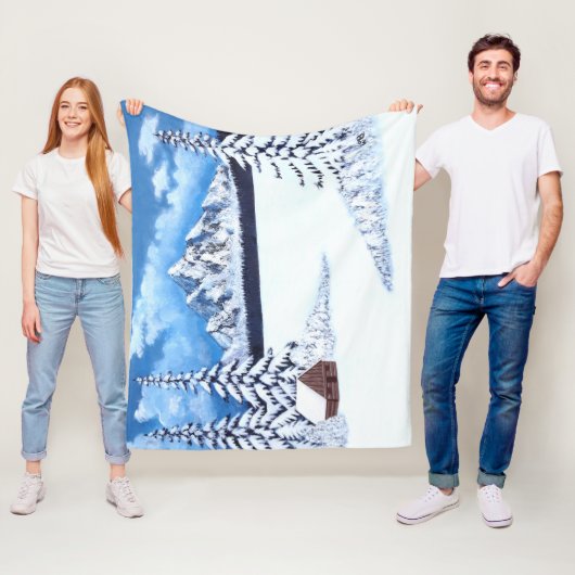 Winter Wonde Middelzware Fleece Dekbed Deken (In situ)